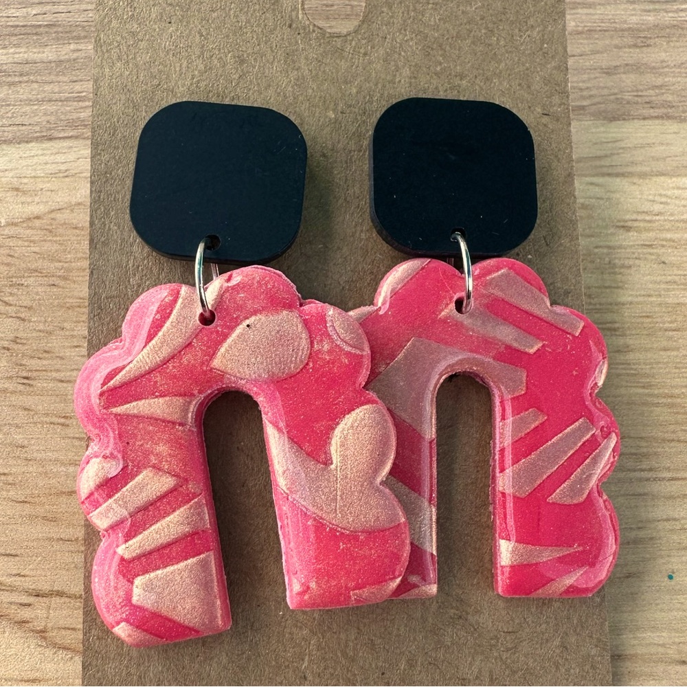 Polymer clay earrings